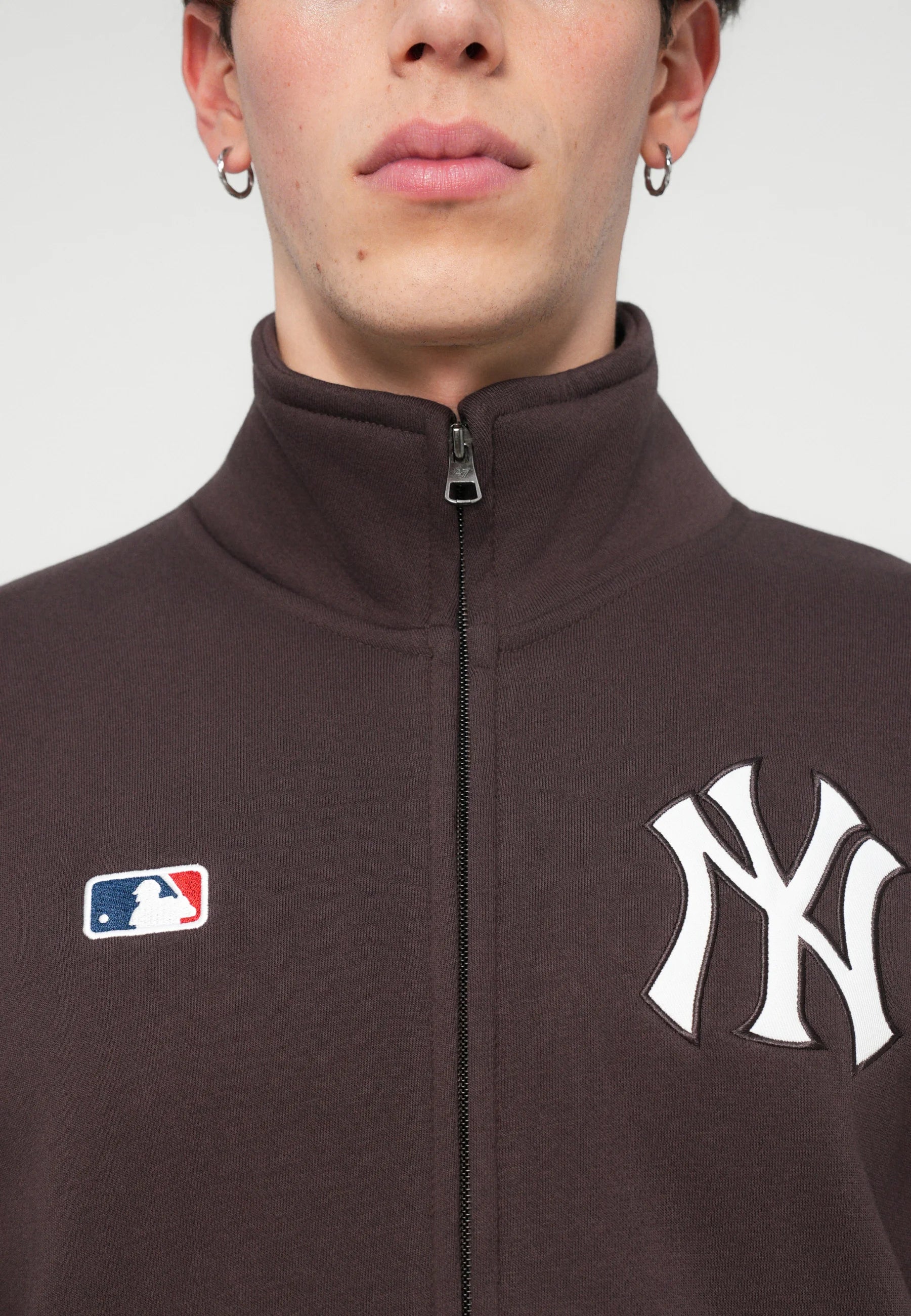 Felpa NY Yankees con zip Brown