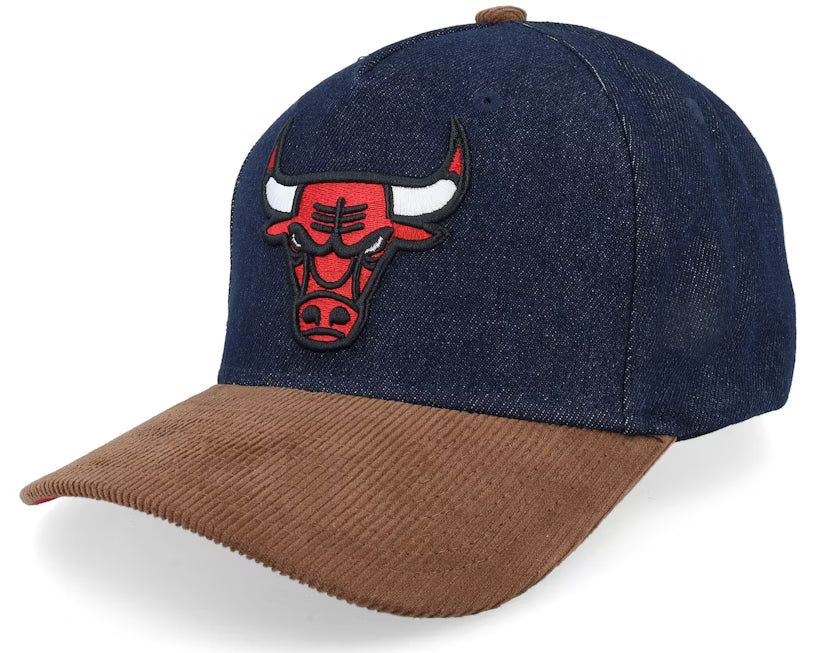 Chicago Bulls Denim Dark Navy/Brown Corduroy