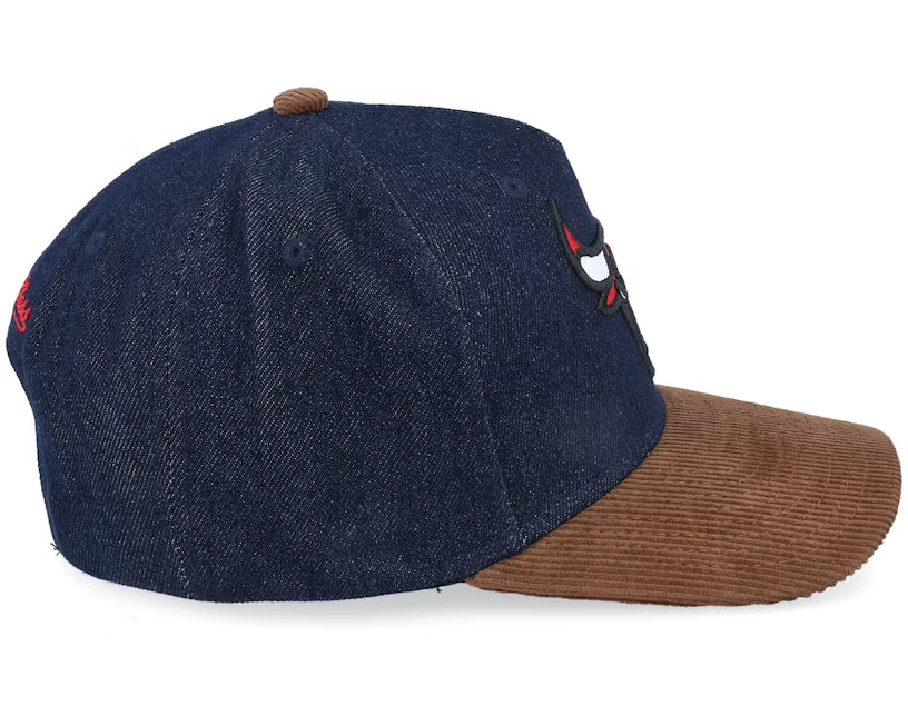 Chicago Bulls Denim Dark Navy/Brown Corduroy