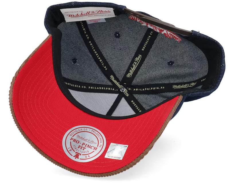 Chicago Bulls Denim Dark Navy/Brown Corduroy