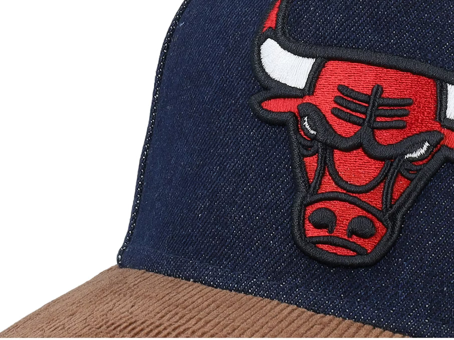 Chicago Bulls Denim Dark Navy/Brown Corduroy