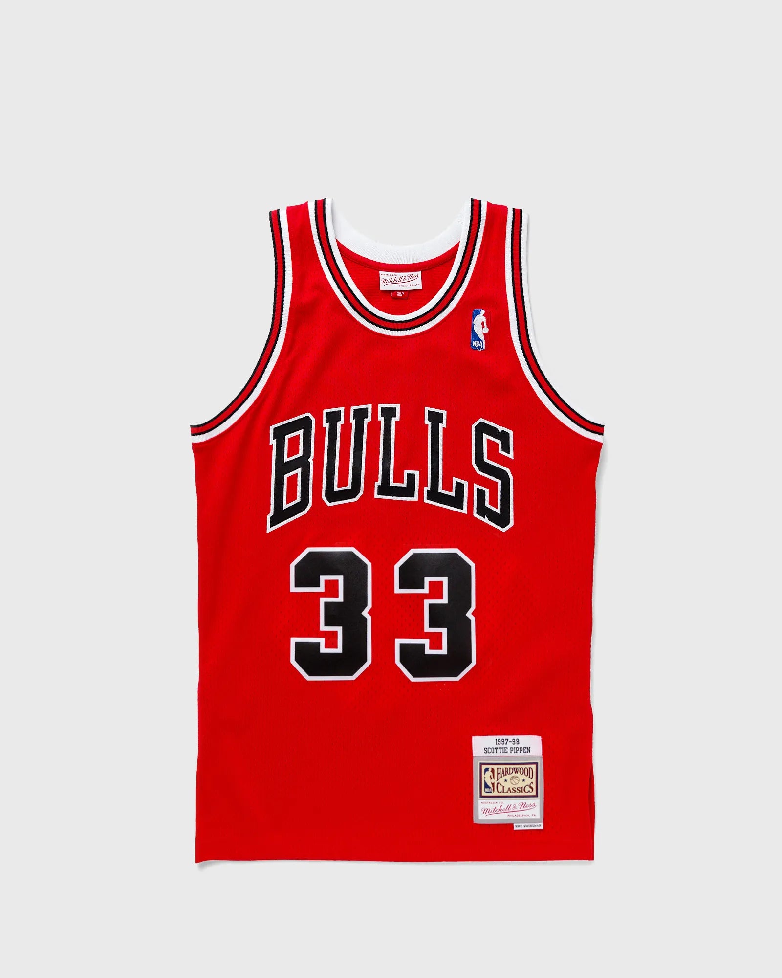 NBA Jersey Chicago Bulls Road 1997-98 Scottie Pippen #33 Rossa