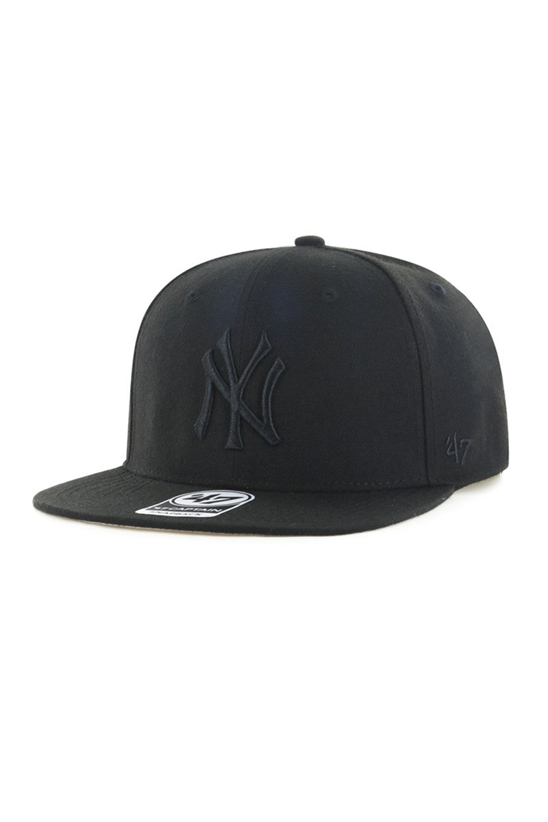 Cappello NY Yankees Total Black (Visiera Piatta)