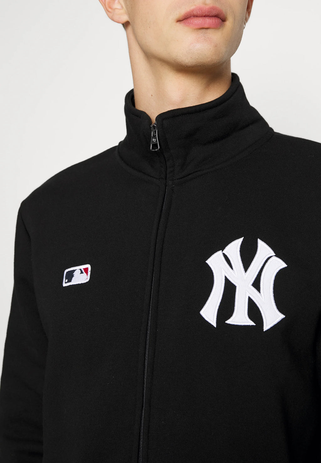 Felpa NY Yankees con zip Black