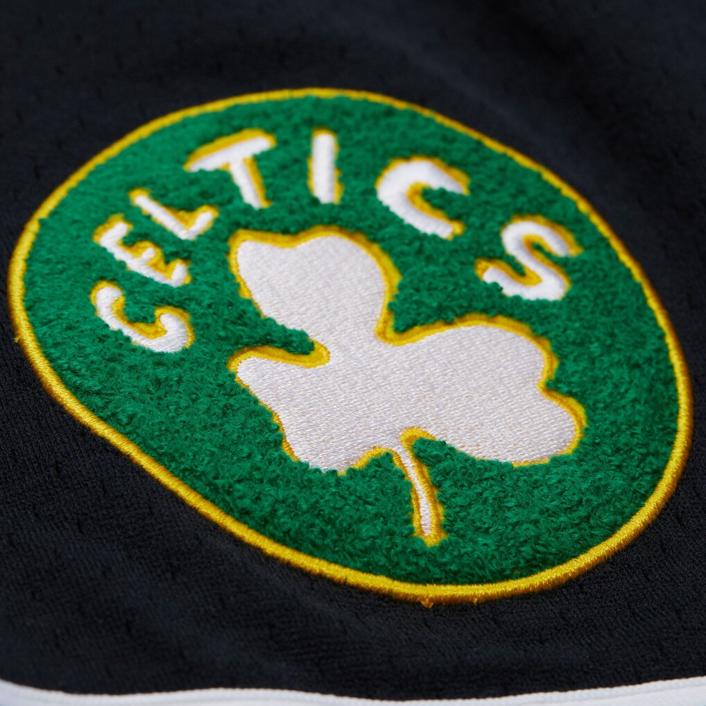 Black Boston Celtics Logo Over Game Day Shorts