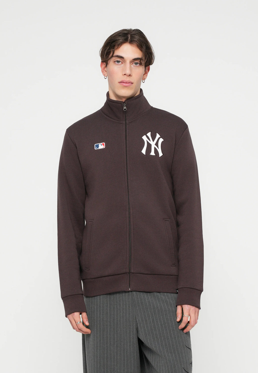 Felpa NY Yankees con zip Brown