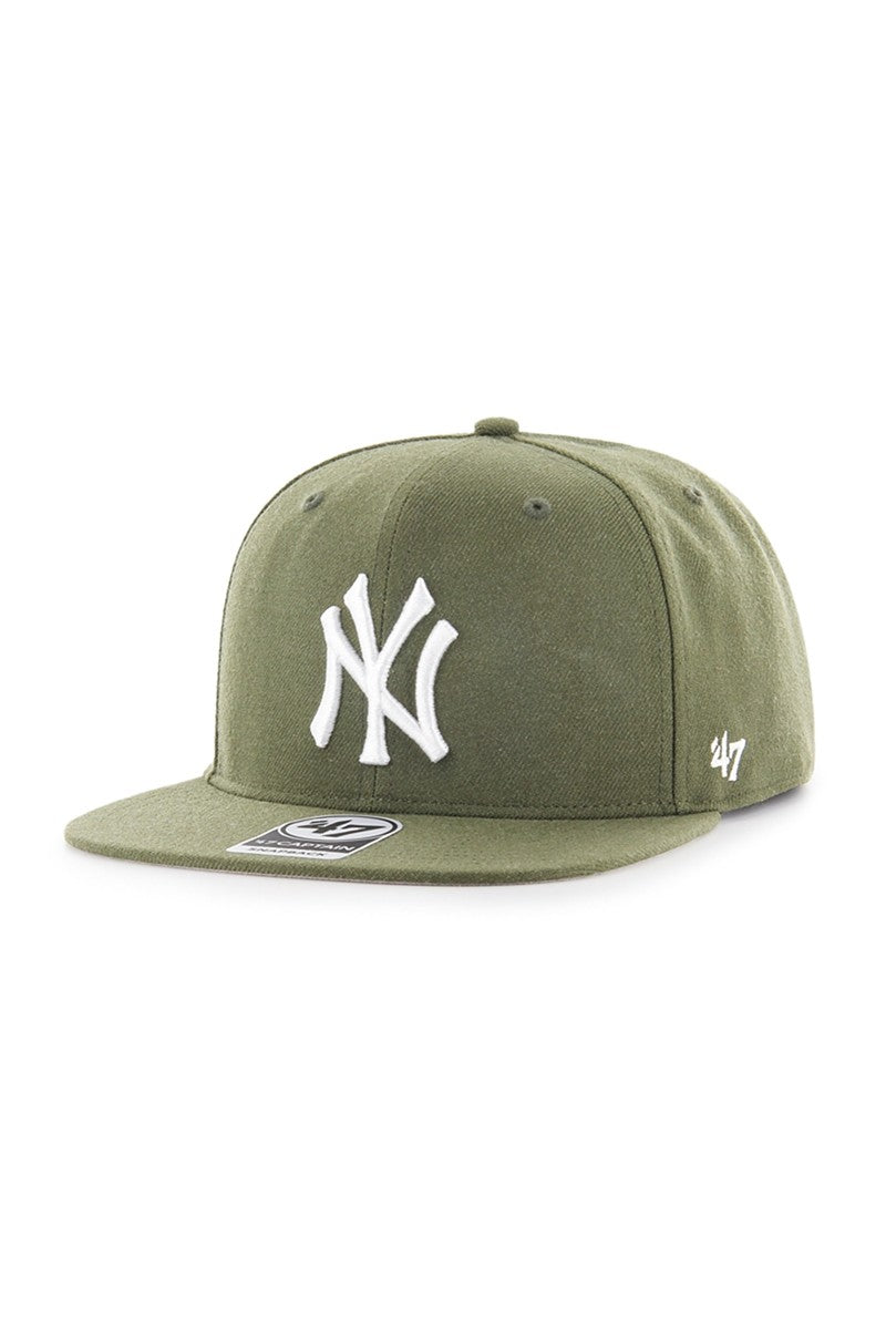 Cappello NY Yankees Verde Militare (Visiera Piatta)