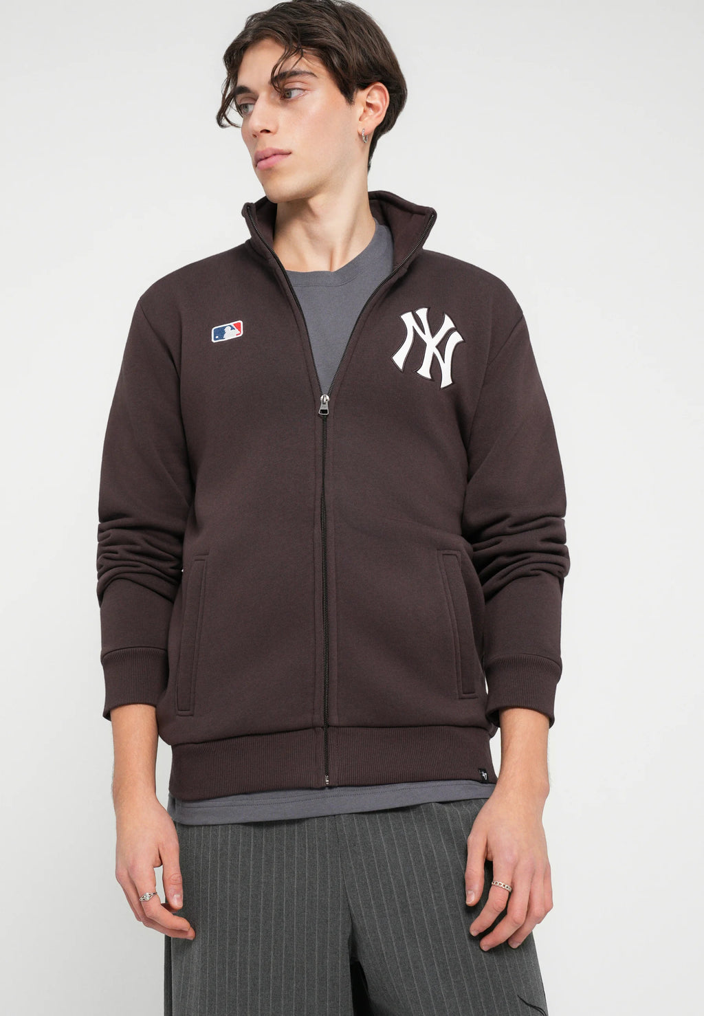 Felpa NY Yankees con zip Brown