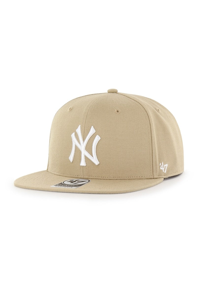 Cappello NY Yankees Khaki (Visiera Piatta)