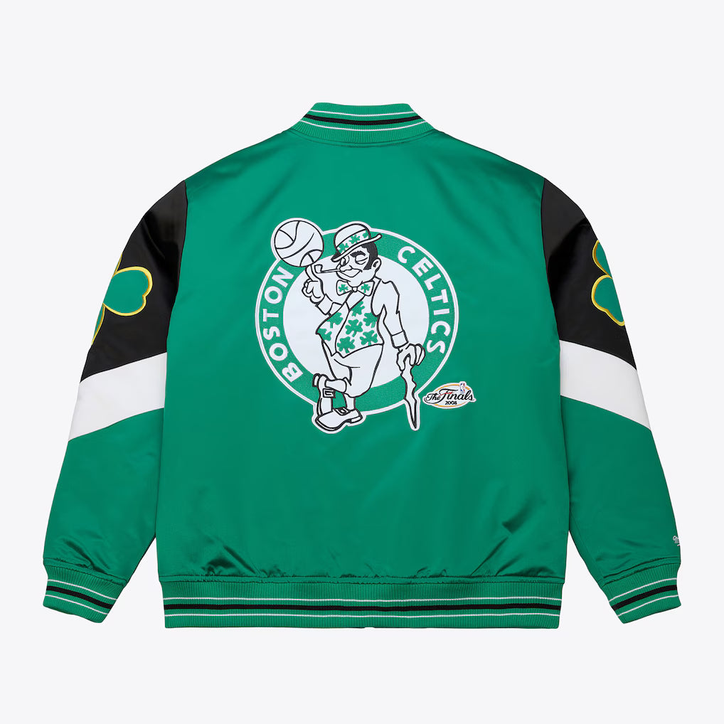 Giacca Boston Celtics Mitchell & Ness Heavyweight Satin Jacket